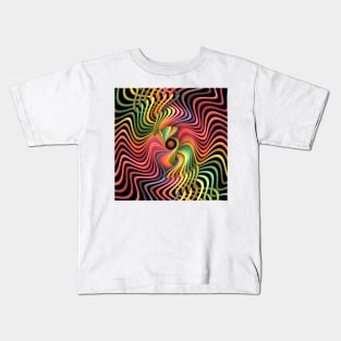 Trippy Helix Mandala Kids T-Shirt